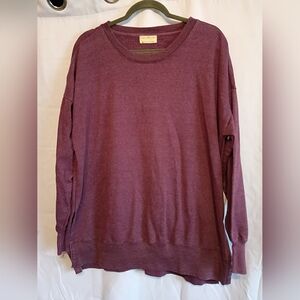 Bobbie Brooks Size 2x Plum Long Sleeve Sweatshirt.